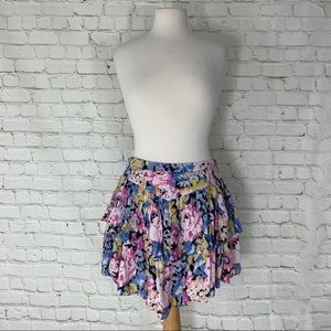 Urban Outfitters Kimchi Blue Floral Miniskirt Sz 6